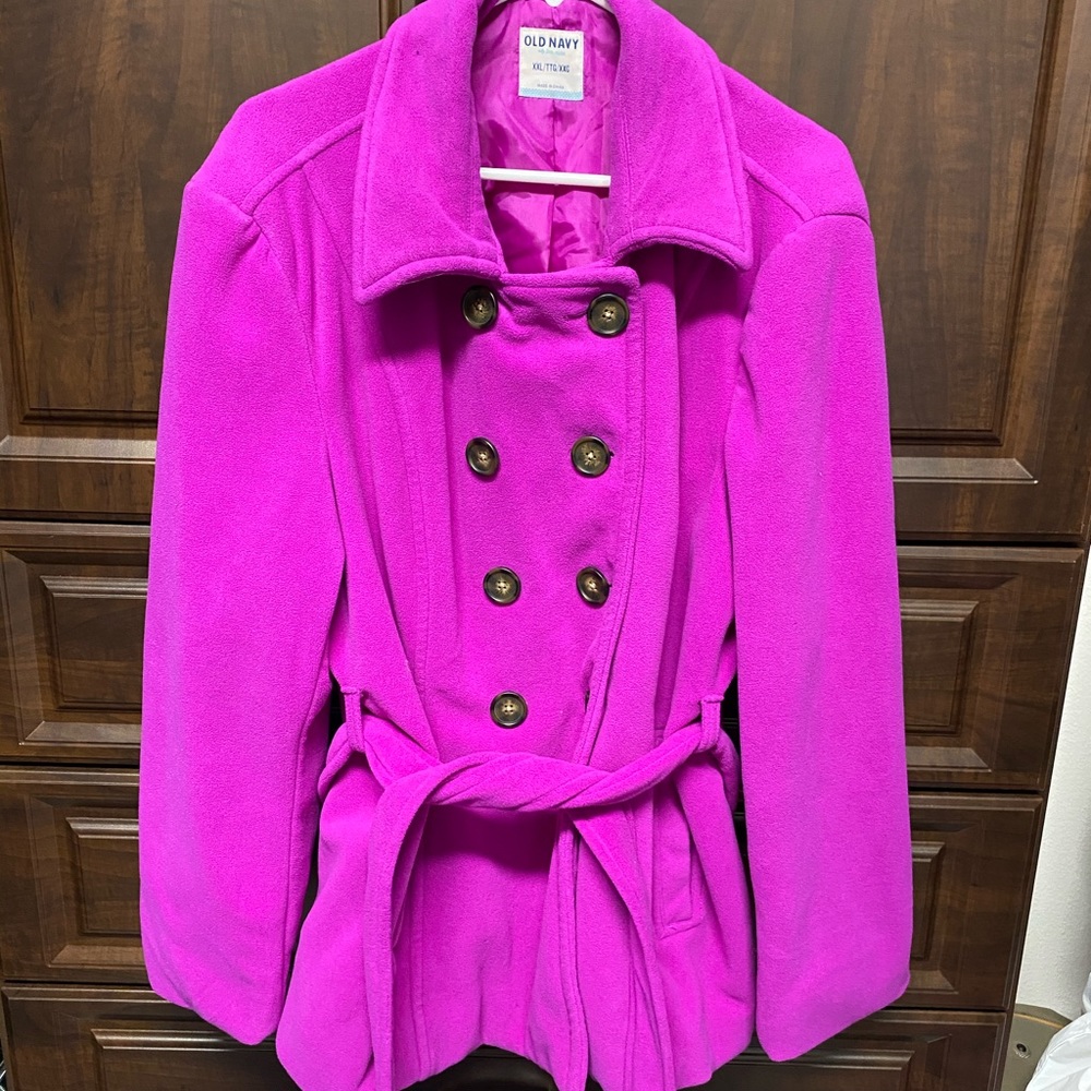Old Navy Fuchsia / Magenta Jacket, XXL